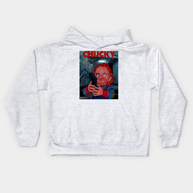 Chucky Kids Hoodie by Zenpaistudios